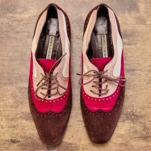 Manolo Blahnik Multicolor Wingtip Oxfords